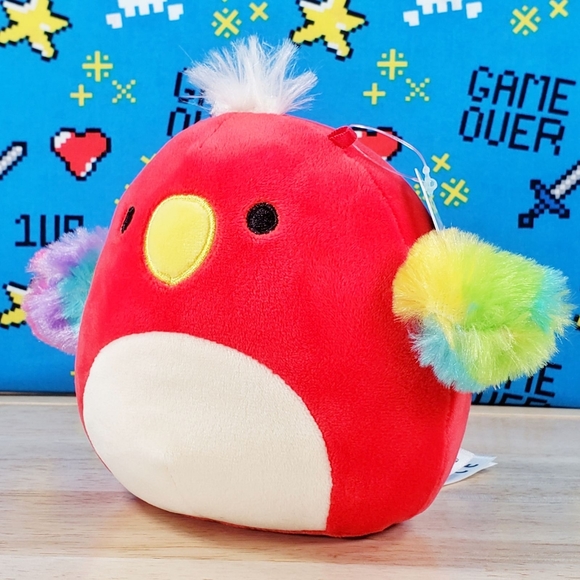 Squishmallow Paco the Red Parrot 5" UltraSoft Stuffed Animal Plush Toy NWT - Picture 6 of 12